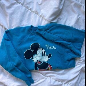 Vintage 80s/90s Walt Disney Mickey Mouse Florida Crewneck Sweatshirt